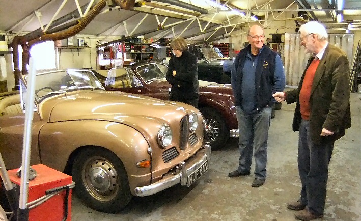 Jowett Jupiter at restoration workshop 2013